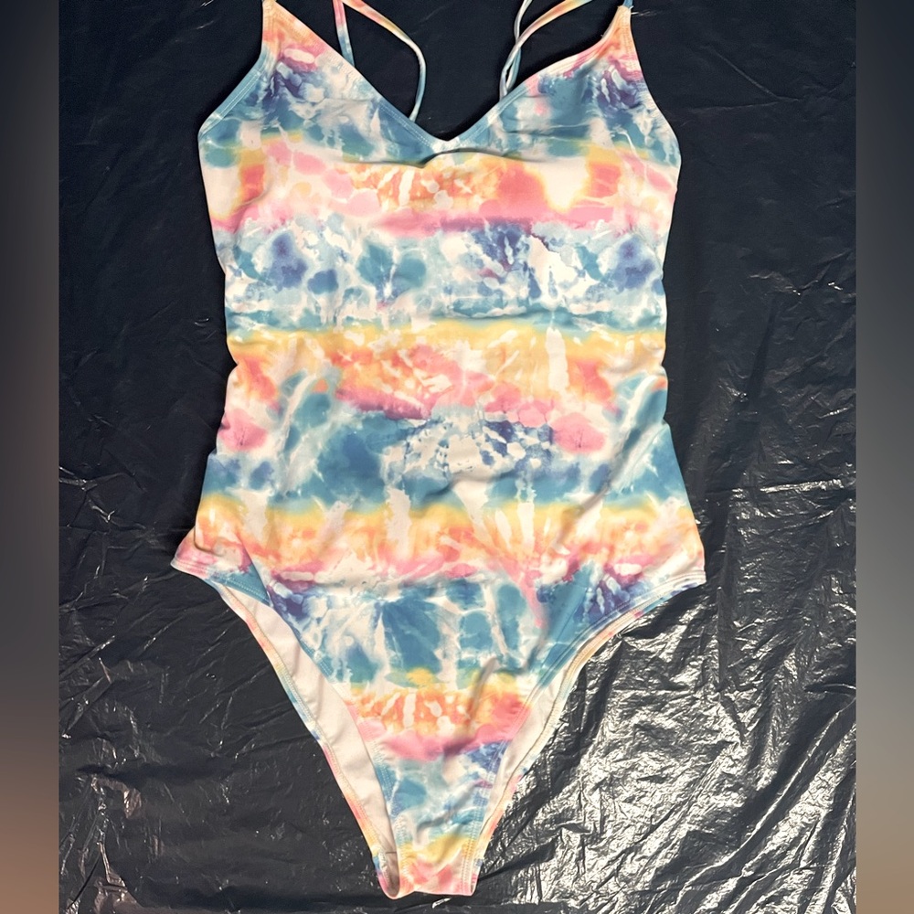 Colorful Tie-Dye Swimsuit